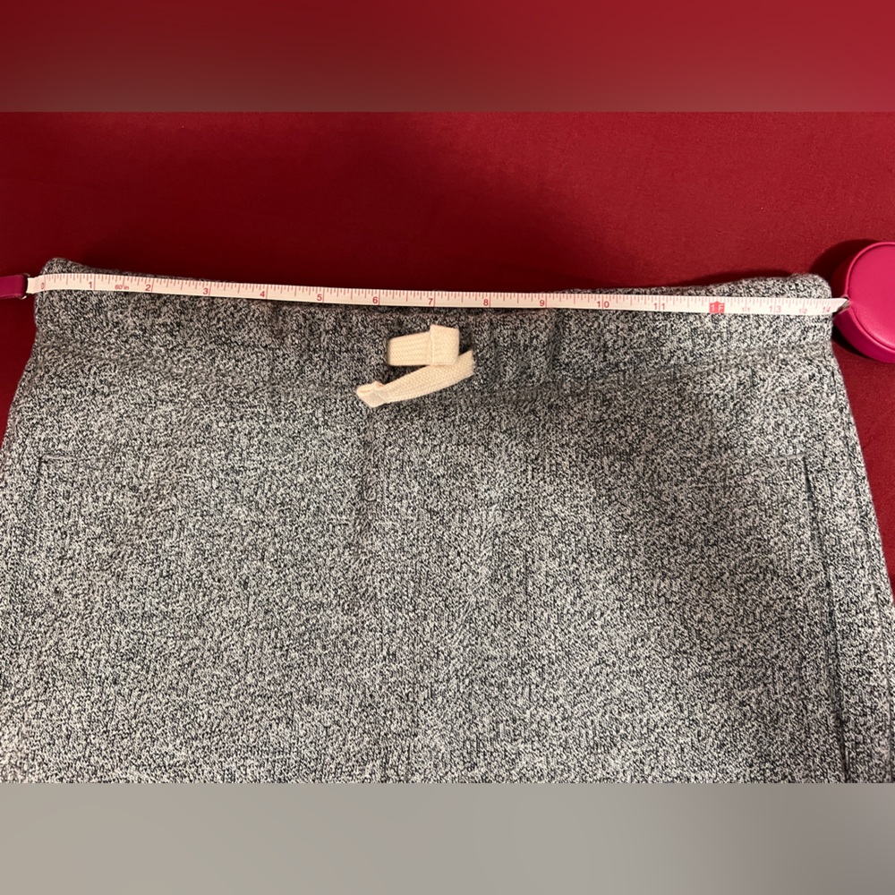 Roots Kids Grey Marled Joggers with Red and Cream Striped Cuffs - Picture 3 of 10